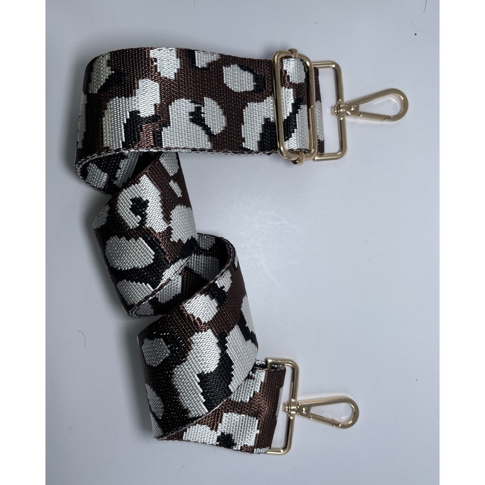 Brown/White Pair Adjustable Replacement Purse Cro… - image 2